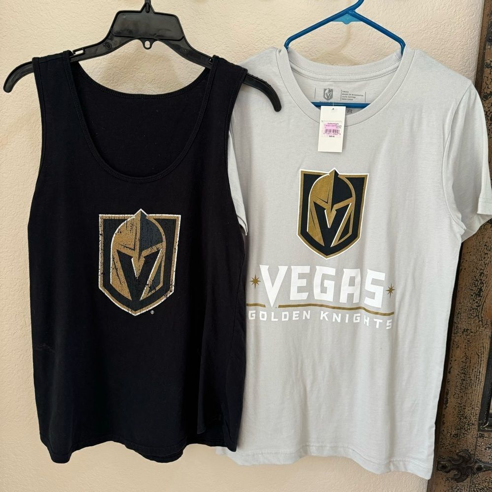 NWT Vegas Golden Knights T-Shirt & VGK Tank Top - Picture 2 of 11
